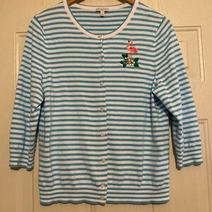 Talbots‎ Striped Cardigan